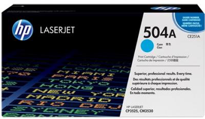 HP 504A azúrový laserový toner