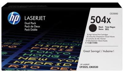 HP 504X čierny laserový toner dvojbalenie