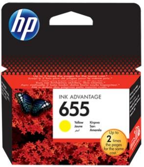 HP 655 žltá atramentová kazeta