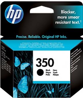 HP 350 čierna atramentová kazeta