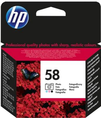HP 58 foto farebná atramentová kazeta