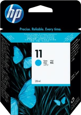 HP 11 azúrová atramentová kazeta
