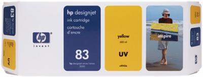 HP 83 žltá atramentová kazeta