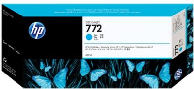 HP 772 azúrová atramentová kazeta