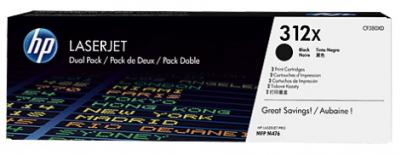 HP 312X čierny laserový toner dvojbalenie