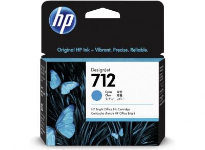 HP 712 azúrová atramentová kazeta