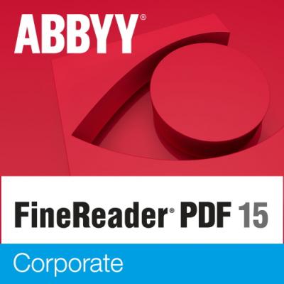 ABBYY FineReader PDF 15 Corporate Single User License (ESD) GOV/NPO Perpetual