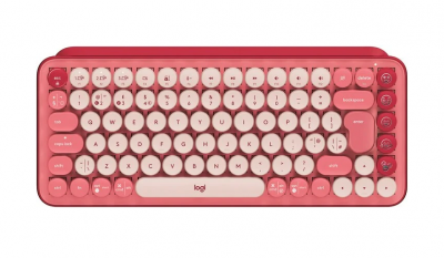 LOGITECH POP Keys bezdrôtová klávesnica ružová US