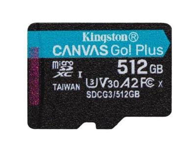 KINGSTON 512GB microSDXC Canvas Go! Plus bez adaptéru