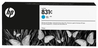 HP 831C azúrová atramentová kazeta