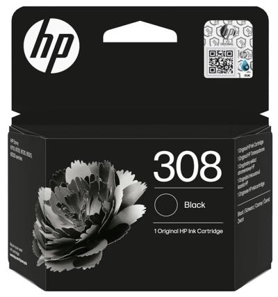 HP 308 čierna atramentová kazeta