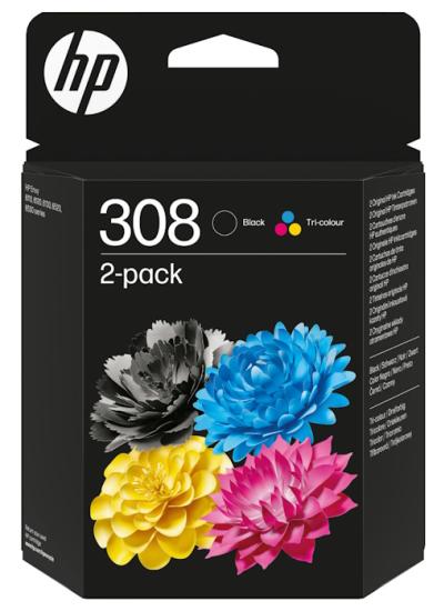 HP 308 štvorfarebná atramentová kazeta