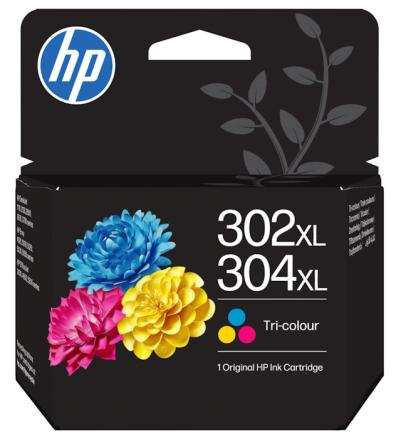 HP 302XL/304XL trojfarebná atramentová kazeta