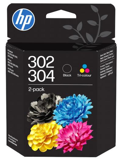 HP 302/304 štvorfarebná atramentová kazeta
