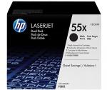 HP 55X čierny laserový toner dvojbalenie
