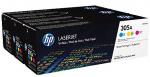 HP 305A azúrový, purpurový a žltý laserový toner trojbalenie
