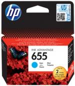 HP 655 azúrová atramentová kazeta