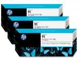 HP 91 svetlá purpurová atramentová kazeta trojbalenie