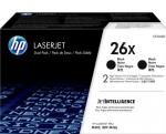 HP 26X čierny laserový toner dvojbalenie