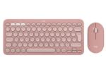 LOGITECH Pebble 2 MK380s bezdrôtový set klávesnice a myši US ružová