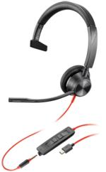 Poly Blackwire 3315 USB-C/3,5 mm jack headset